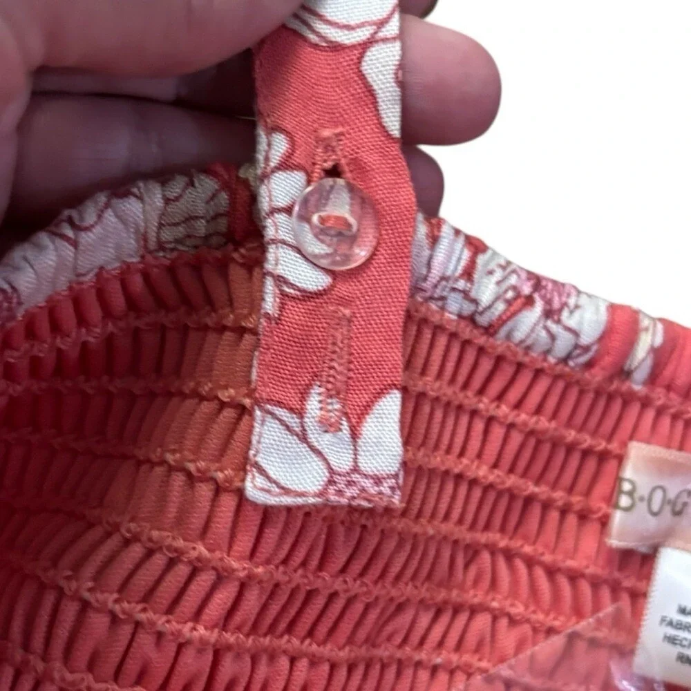 BOG Collective Band of Gypsies Crop Top Bustier Corset Bra Floral Top Medium NWT - Picture 6 of 9